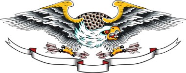 Eagle design clipart