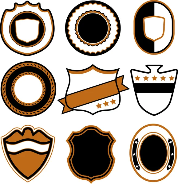 Badge symbol design — Stock Vector