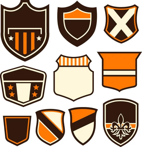 Diseño de símbolo de insignia — Vector de stock