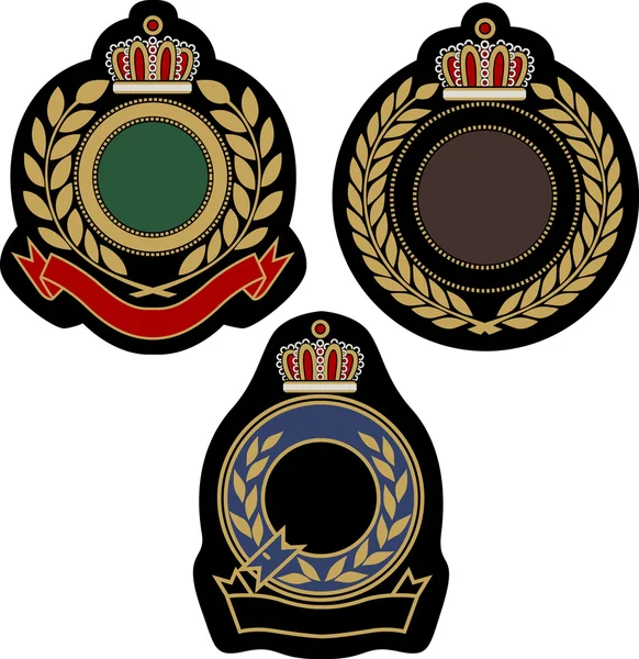 Insigne emblème royal design — Image vectorielle