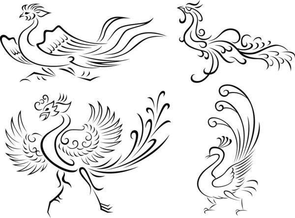 Phoenix ilustración — Archivo Imágenes Vectoriales