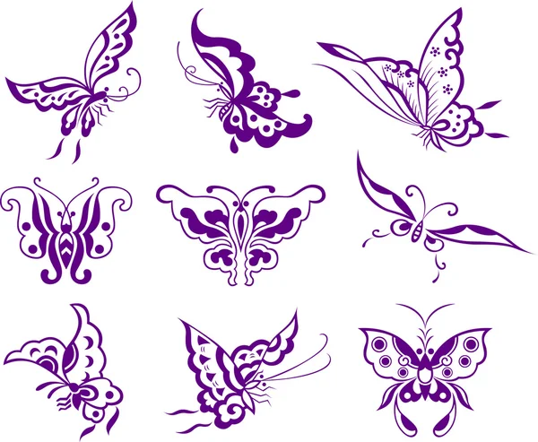 蝶の図 — ストックベクタ
