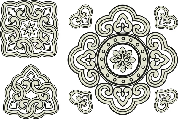 Adorno decorativo en espiral — Archivo Imágenes Vectoriales