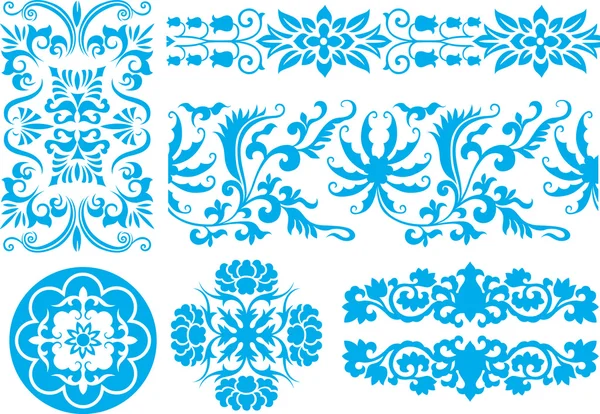 Floral swirl ornate pattern — Stock Vector