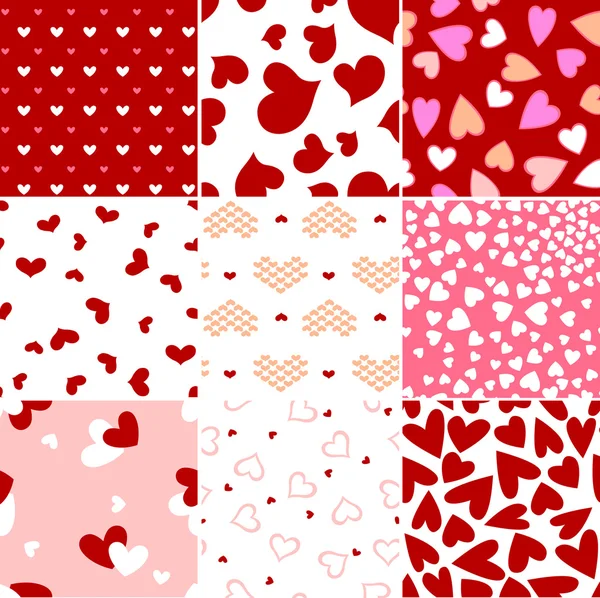 Valentine heart seamless pattern — Stock Vector