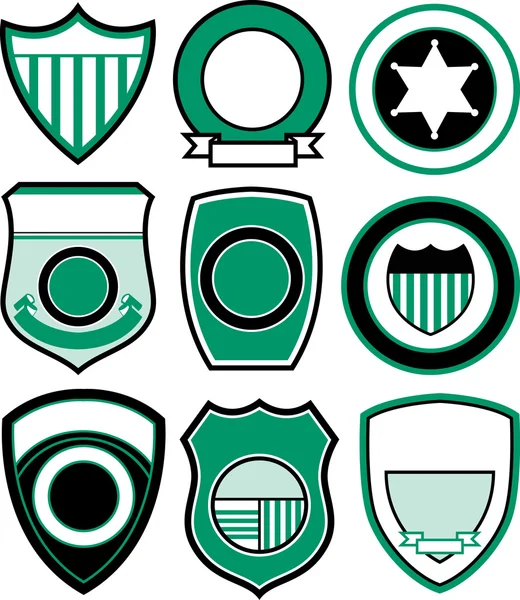 Badge symbool pictogram ontwerp — Stockvector