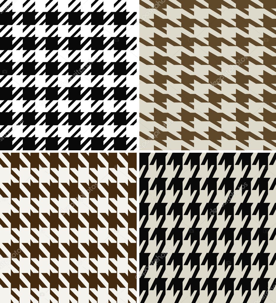 Fashion abstract hounds tooth pattern