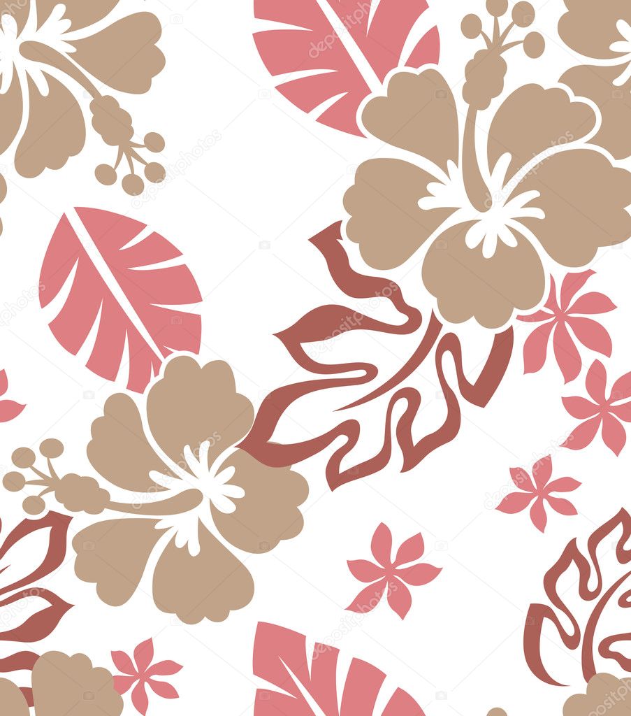 Hibiscus flower print