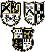 Klasszikus heraldikai jelkép címer pajzs