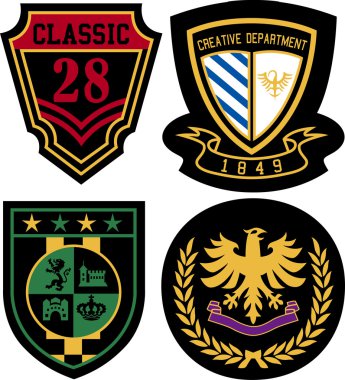 Emblem royal badge shield clipart