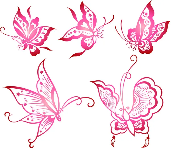 Πεταλούδα εικονίδιο σχεδιασμός — Διανυσματικό Αρχείο