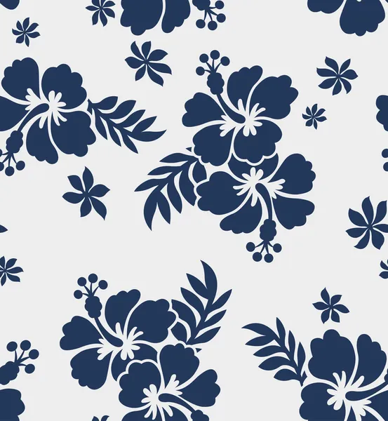 Fleur sans couture motif de tissu d'été — Image vectorielle