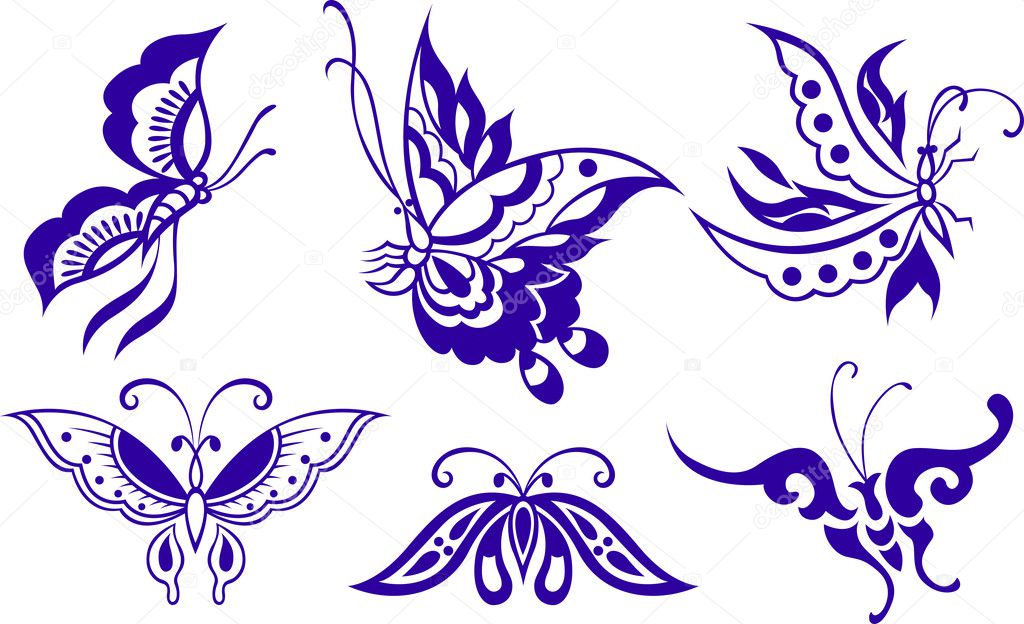 Fashion butterfly illustration