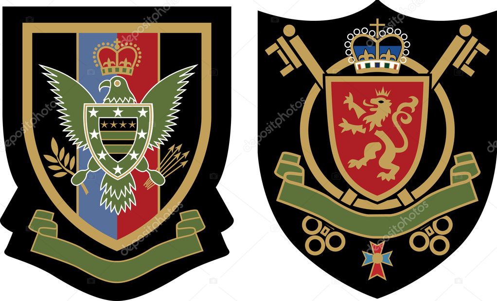 Royal eagle crest emblem badge