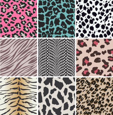 Seamless animal skin pattern clipart