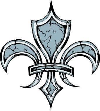 Fleur de lys drawing clipart