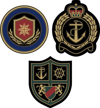 Sailor sign emblem classic royal badge clipart