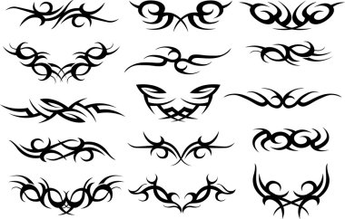 Abstract scroll symbol clipart