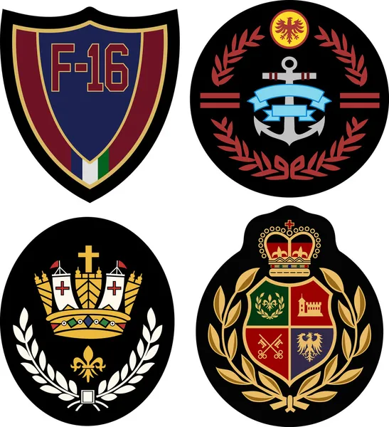 Badge abstrait symbole royal — Image vectorielle