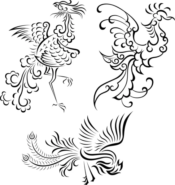 Phoenix ilustración — Archivo Imágenes Vectoriales