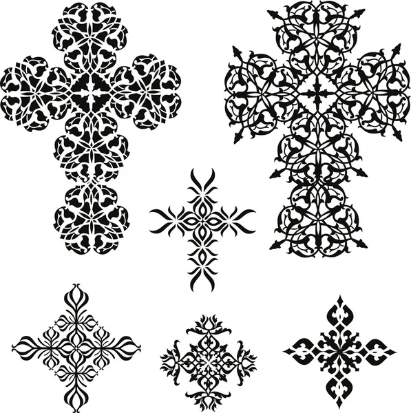 Diseño de cruz espiral — Archivo Imágenes Vectoriales