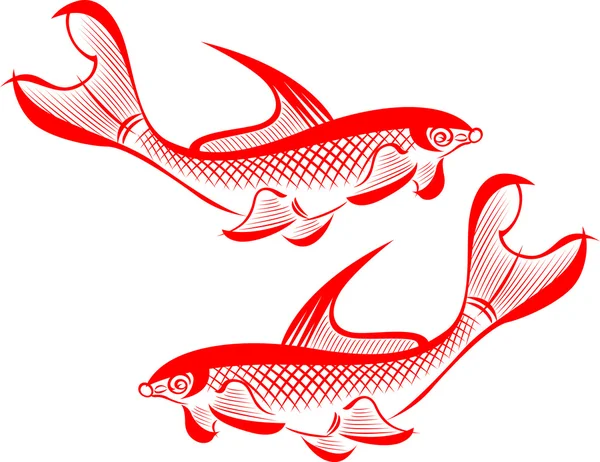 Balık illüstrasyon — Stok Vektör