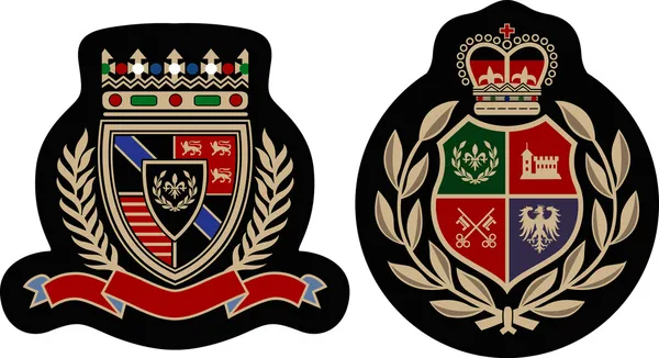 Модний герб коледжу щит — стоковий вектор