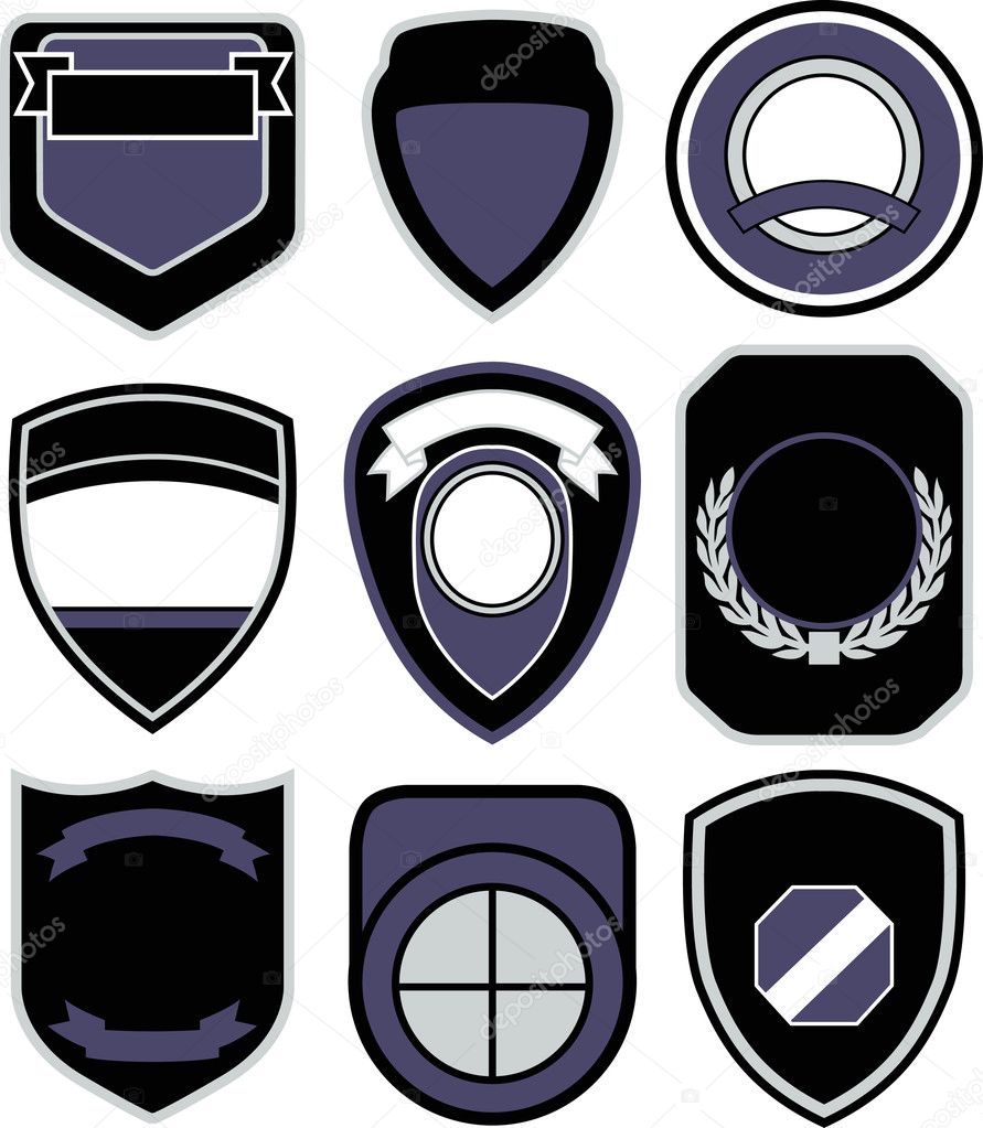 Emblem badge shape icon