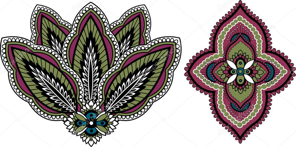 Paisley style floral pattern