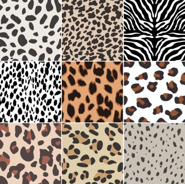 Seamless animal skin watch clipart