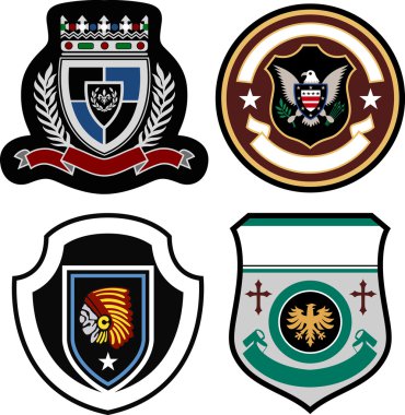 Stylish emblem badge clipart