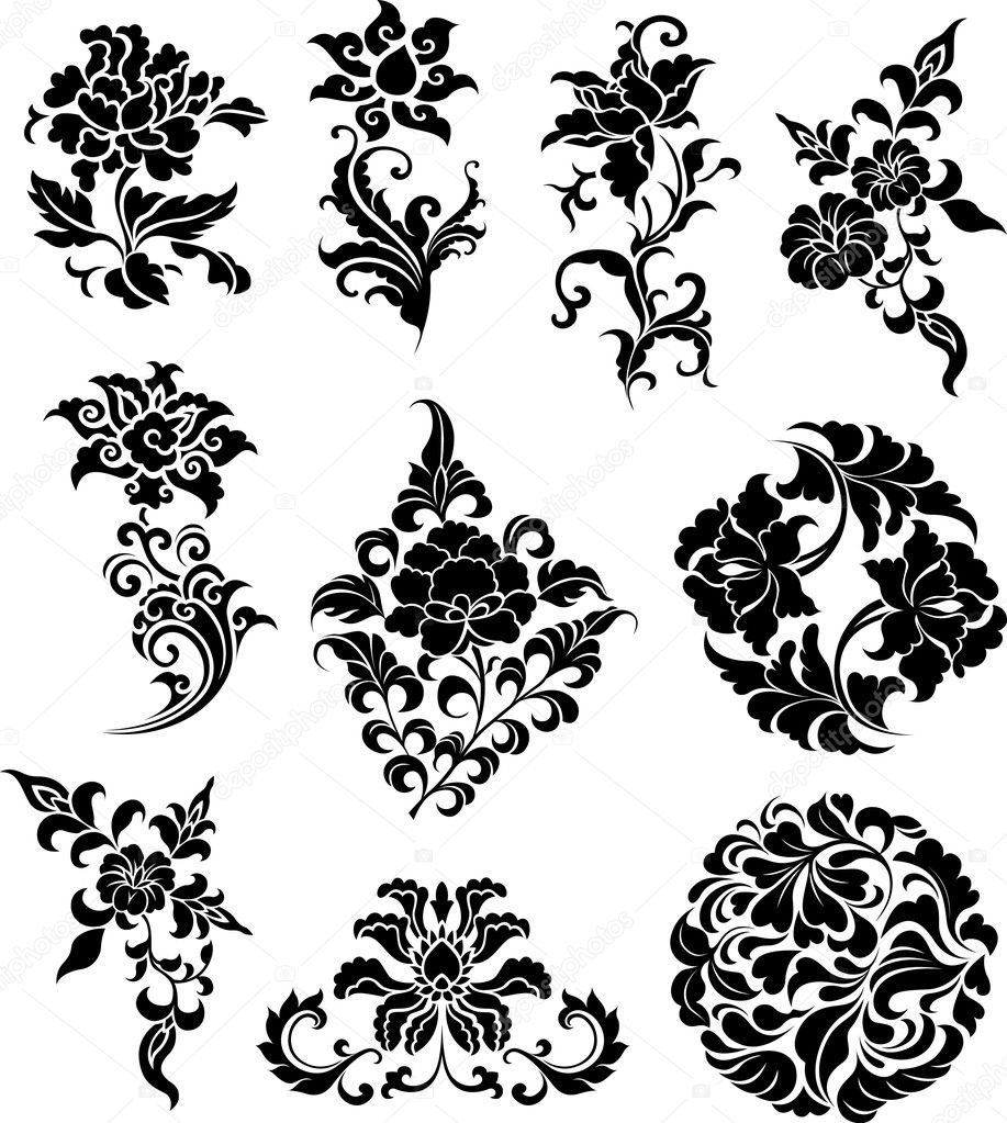 Swirl corner pattern design