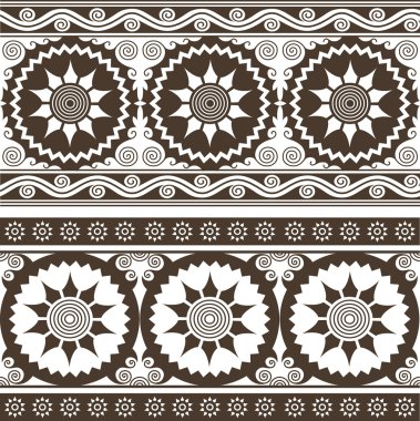 Seamless indian style background clipart