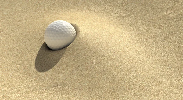 Trappola di sabbia di golf — Foto Stock