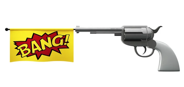 Pistola Bang — Foto Stock