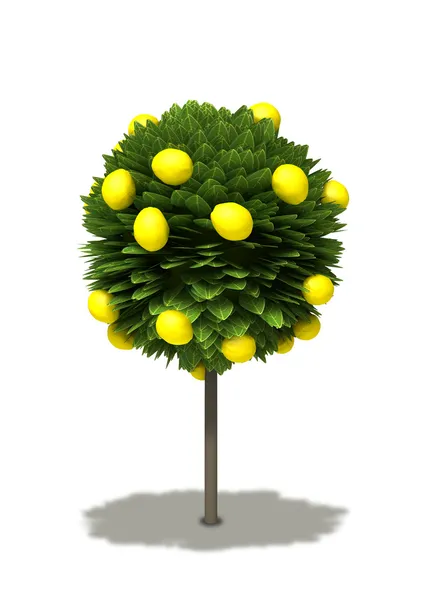 Стилизованное лимонное дерево — стоковое фото