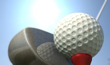 Golf Tee Off clipart