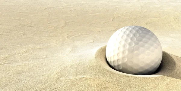 Verstopfter Golfball — Stockfoto