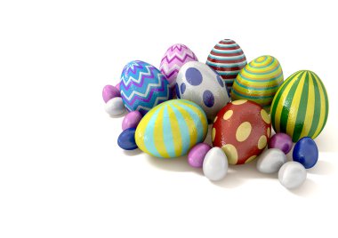 Easter Eggs Congregation clipart