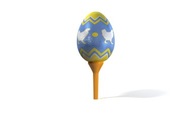 Easter Egg on Golf Tee clipart