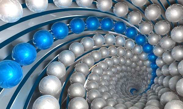 Abstract Sphere Spiral — Stock Photo, Image