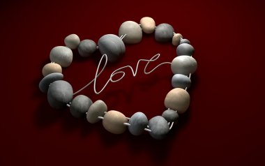 Love Rocks Your Heart with passion clipart