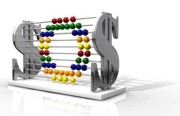 SOS Debt Abacus — Stock Photo, Image