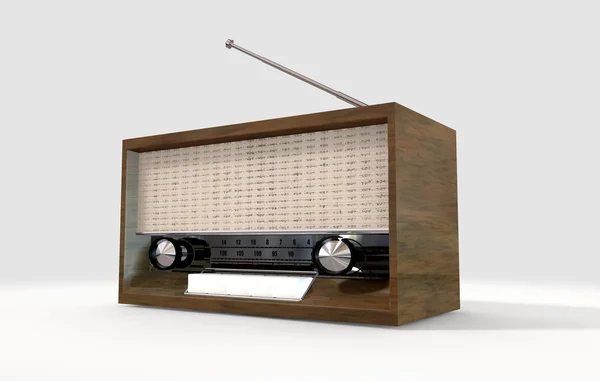 Винтажное радио — стоковое фото