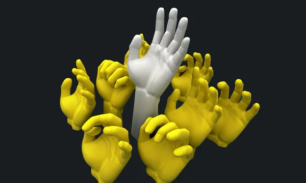 Ręce, osiągając — Zdjęcie stockowe