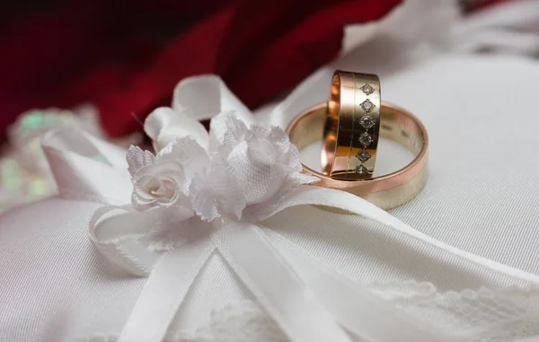 Svatební prsteny Stock Fotografie