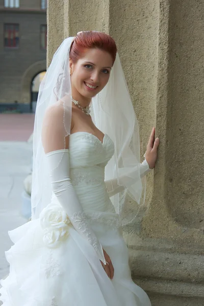 stock image Smiling bride