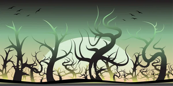 Темные деревья — стоковый вектор