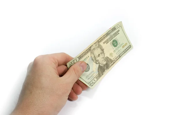 Dollar in hand — Stock Photo, Image