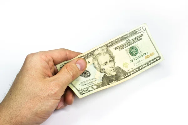 Dólar na mão — Fotografia de Stock